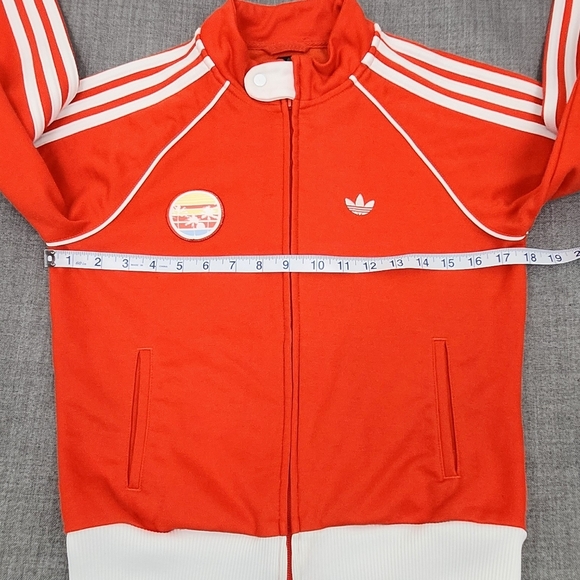 Vintage adidas Coastal Sunset Orange Track Jacket.  Medium - Picture 3 of 8